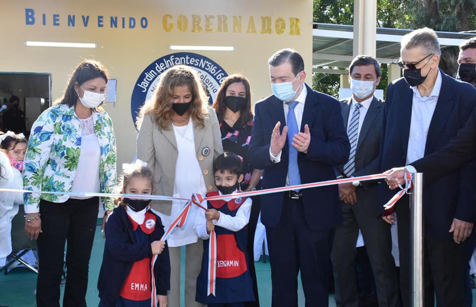 El gobernador inauguró un jardín de infantes en Colonia Jaime