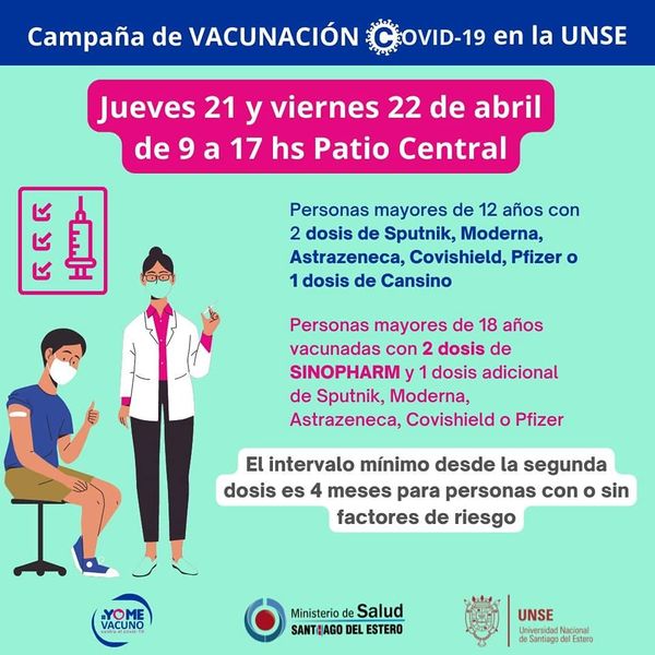 Salud convoca a protegerse con el primer y segundo refuerzo de la vacuna contra Covid-19