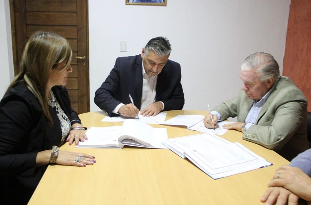 El intendente Nediani renovó el convenio de cooperación con el banco de alimentos