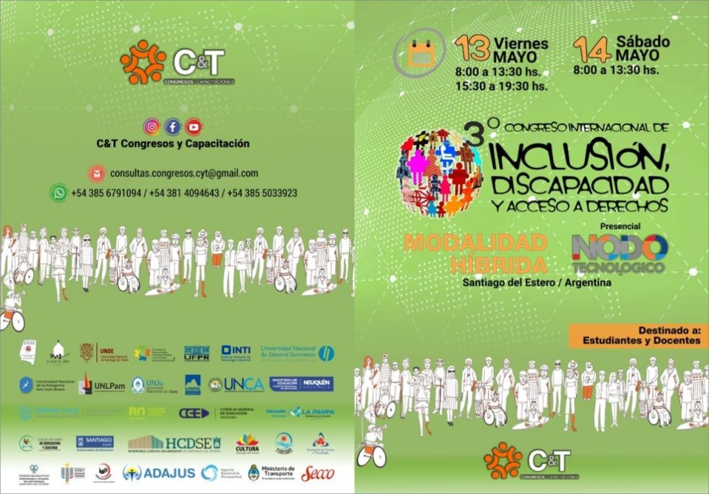 La municipalidad convoca a inscribirse para el III Congreso Internacional de Inclusión, Discapacidad y Acceso a Derechos