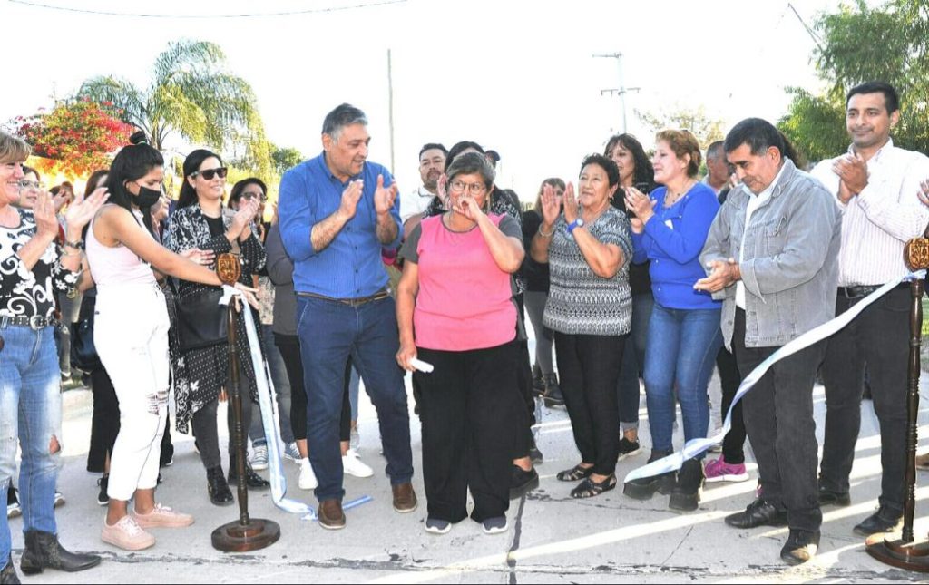 El intendente Nediani dejó inaugurada la pavimentación de la calle Salta prolongación