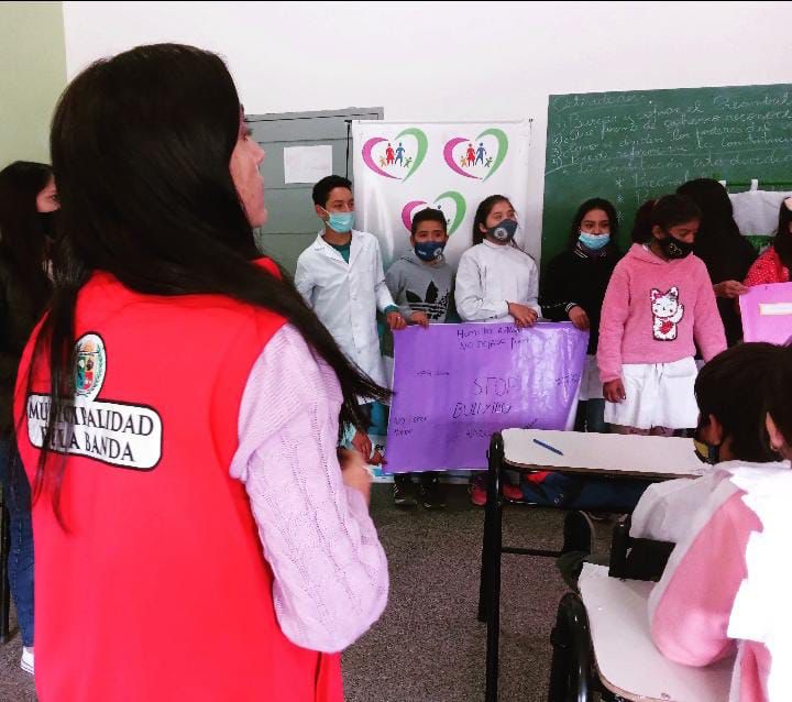 Alumnos de la escuela primaria municipal participaron de una actividad de prevención del bullying