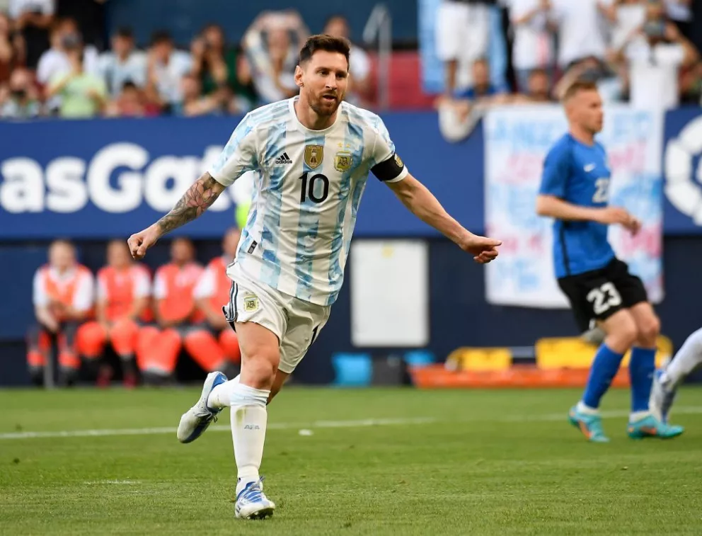 Argentina le ganó 5-0 a Estonia