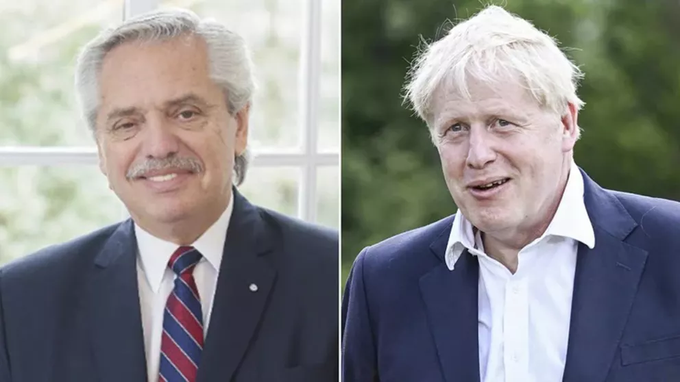 El primer mandatario se reúne con el inglés Boris Johnson