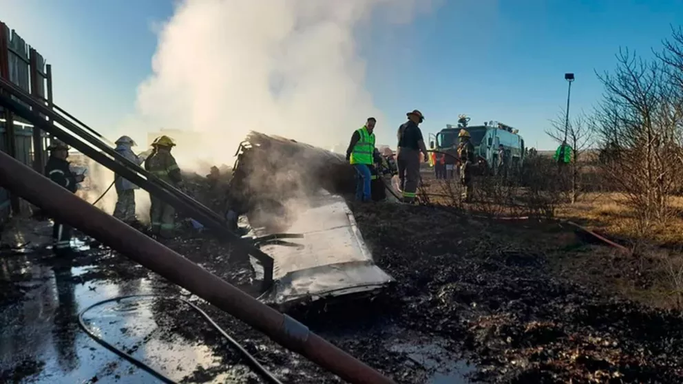 Murieron 4 tripulantes tras estrellarse un avión sanitario en Tierra del Fuego