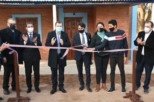 Se inauguraron el edificio del Jardín de Infantes N° 273 “Utulitas” de Caspi Corral y entregaron viviendas sociales