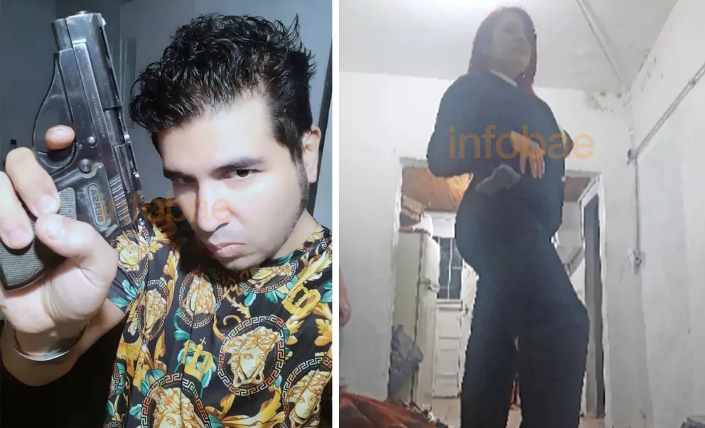 Filtraron fotos de Sabag y su novia posando con el arma del atentado a CFK