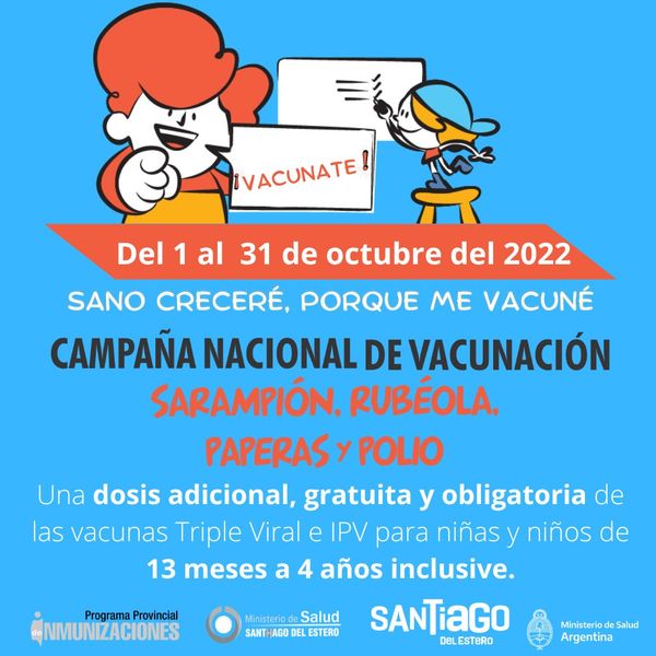 Campaña Nacional de Vacunación contra Sarampión, Rubéola, Paperas y Poliomielitis