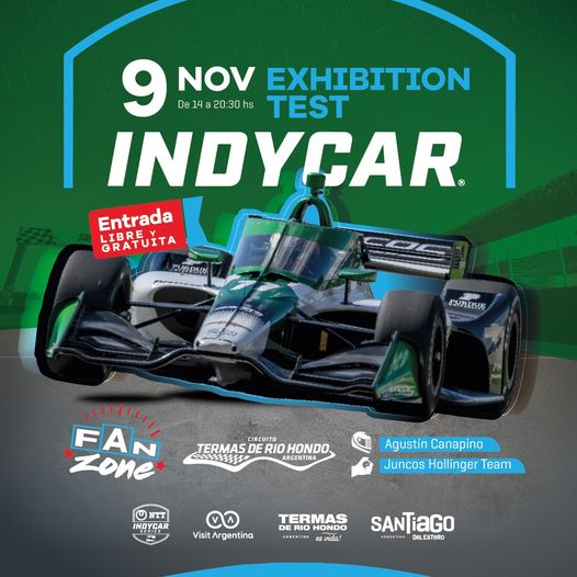Se viene la exhibición del INDYCAR en el Autódromo Internacional de Termas de Rio Hondo