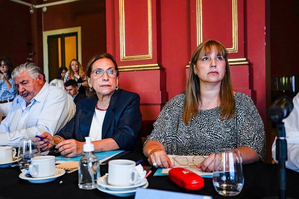 La ministra de Salud, Natividad Nassif participa de un encuentro del Consejo Federal de Salud que se desarrolla en Buenos Aires, presidido por su par nacional, Carla Vizzotti y con la presencia de todos los ministros de salud del país