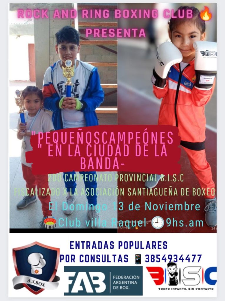 La comuna acompañará el evento  “Boxeo infantil sin contacto” en el Club Villa Raquel 