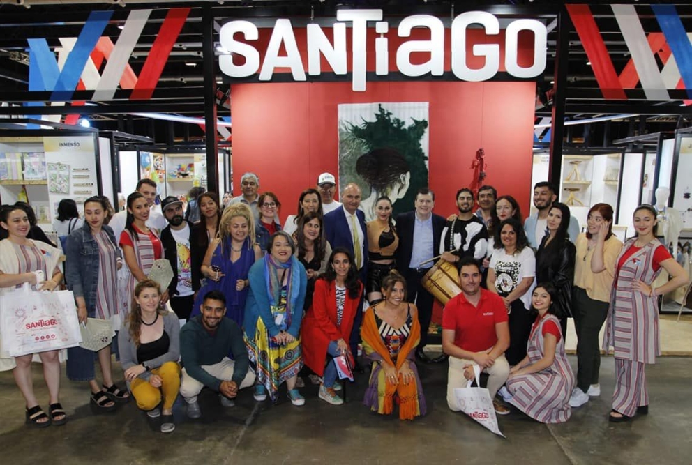 Zamora visitó a santiagueños que participan de la Expo Puro Diseño