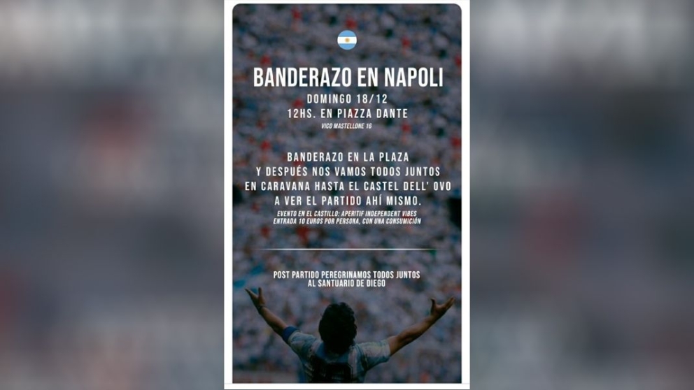 No solo en Bangladesh se alienta a la ‘Scaloneta’: En Napoli habrá banderazo por la Selección