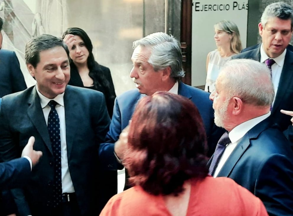 Silva Neder acompañó a Fernández durante la visita de Lula Da Silva