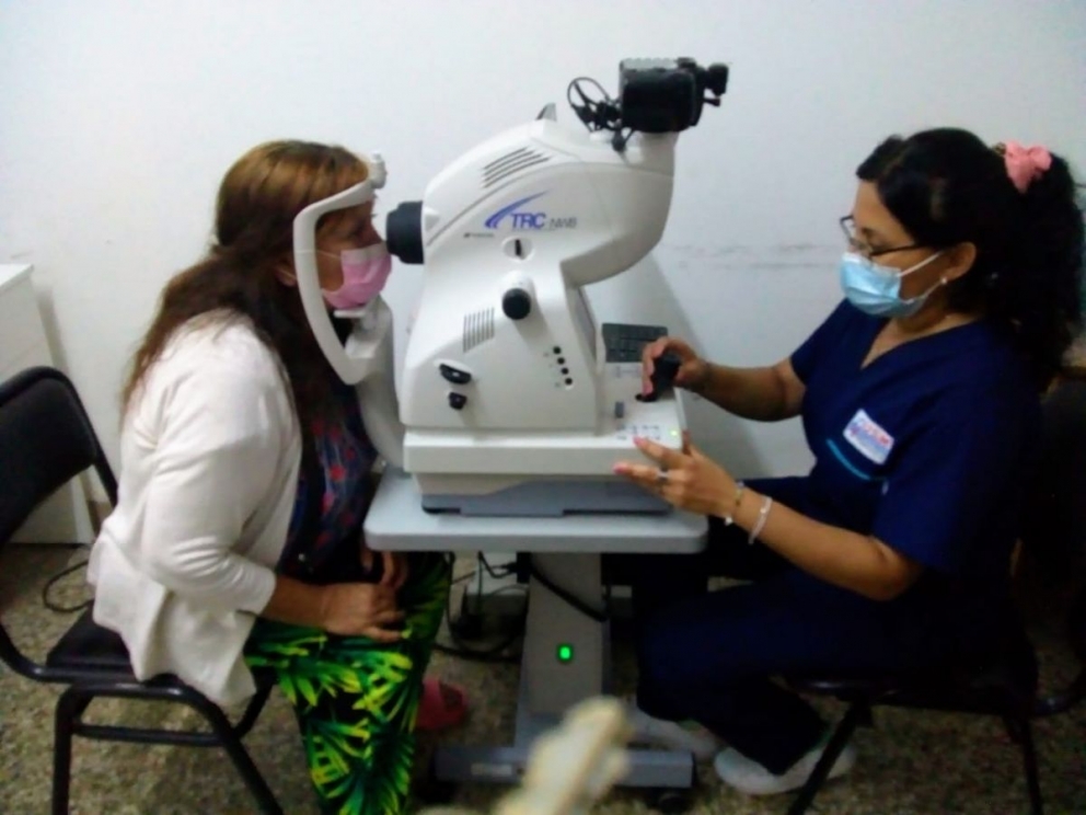Se efectuaron retinografías en hospital de Suncho Corral