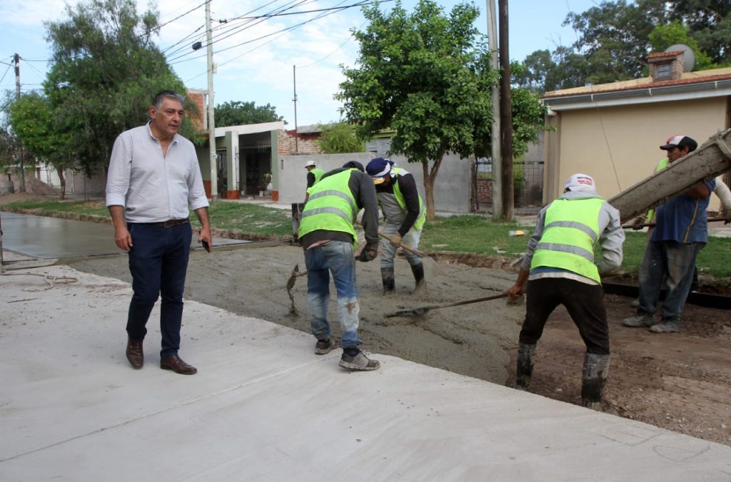 Nediani destacó el avance de diferentes obras públicas en la ciudad de La Banda