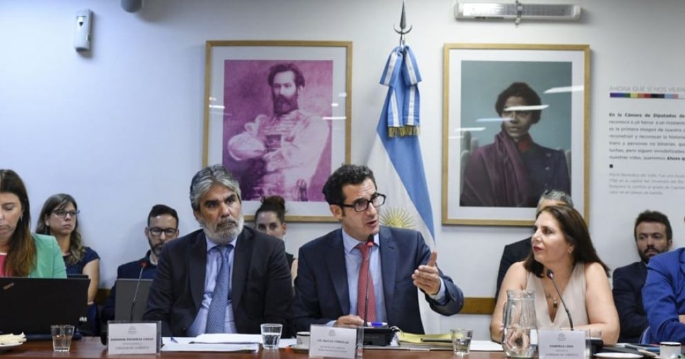 El Secretario de Comercio, Matías Tombolini, expuso en Diputados