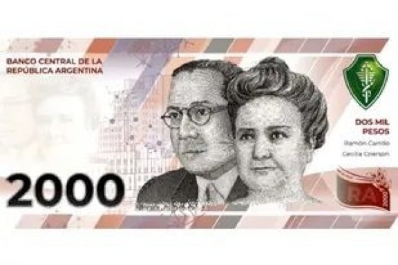 El Banco Central confirmó que habrá un billete de $2000 con el Dr. Ramón Carrillo