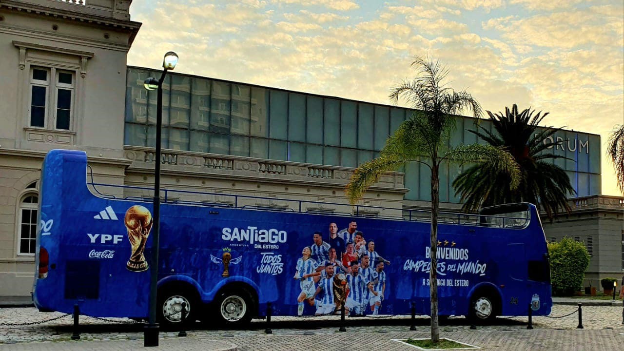 Así será el recorrido de los campeones del mundo por las calles de Santiago del Estero