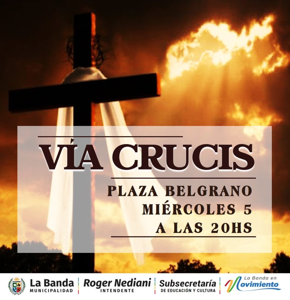 El municipio realizará el tradicional “Vía Crucis” en la Plaza Belgrano