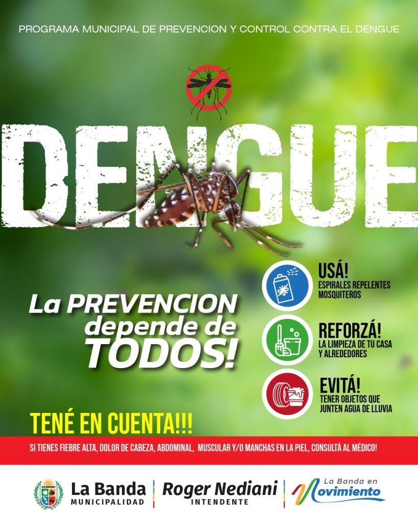 El municipio realizará una intervención pública para prevenir el Dengue