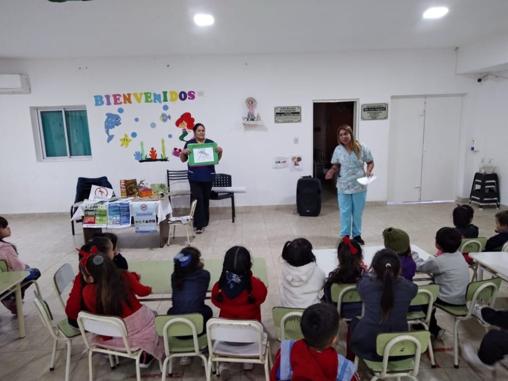 Alumnos del jardín de infantes “Payasitos” participaron de actividades de prevención del Dengue