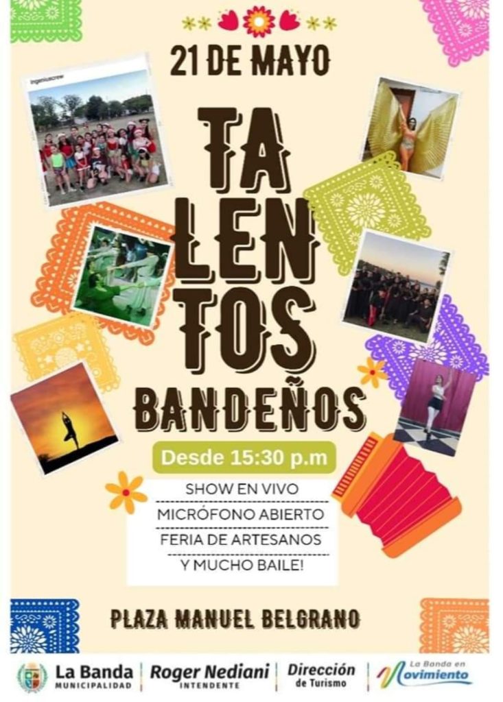 El municipio realizará un evento para destacar los talentos bandeños en la Plaza Belgrano 