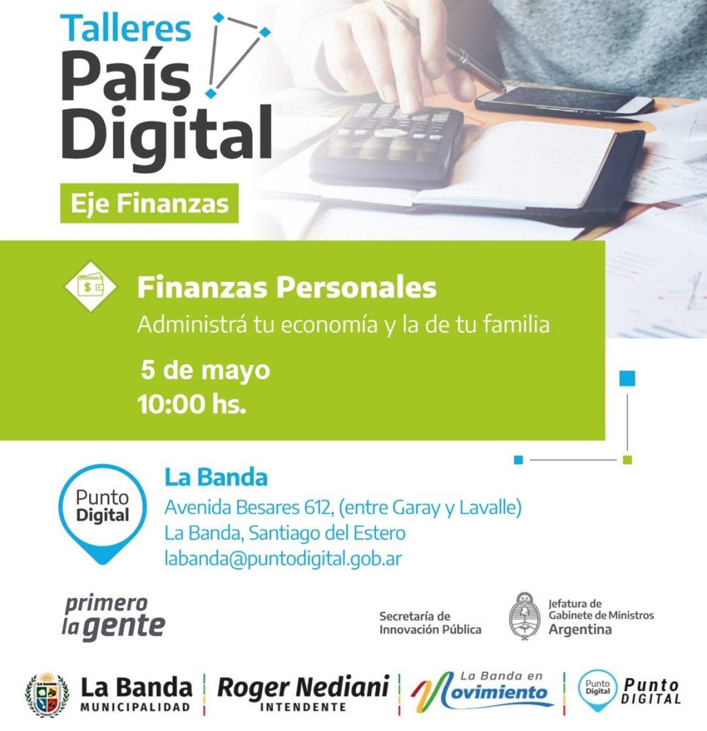 Convocan a la comunidad a participar del taller de “Finanzas Personales” en la casa del Bicentenario 