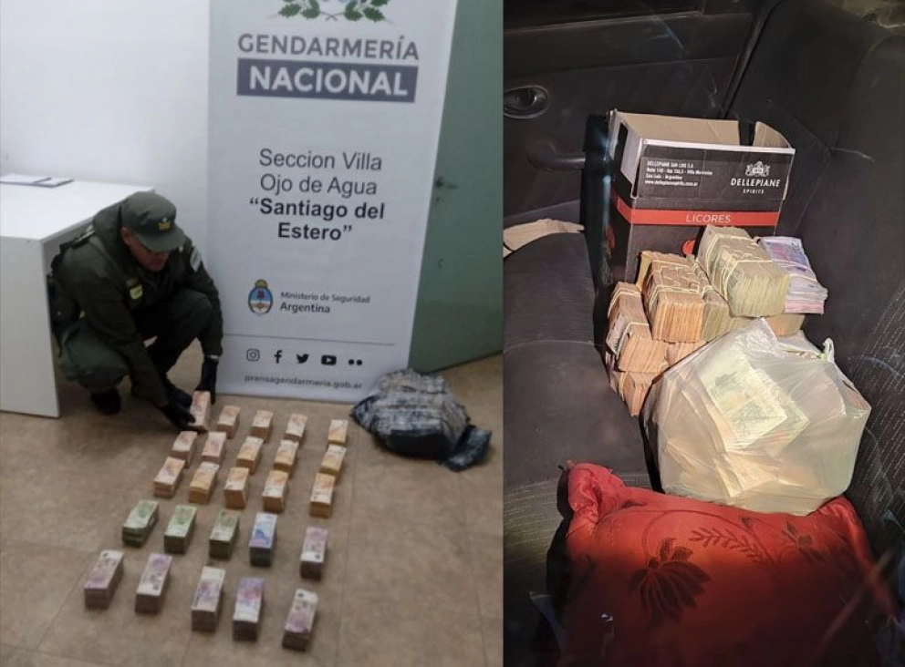 Gendarmería realizó secuestros millonarios por $8.5 millones de pesos escondidos en una jaula