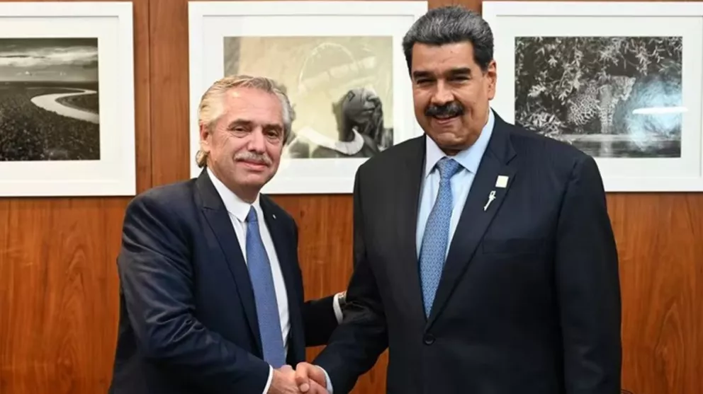 Fernández se reunió con Maduro y volvió a reclamar que se levante el bloqueo a Venezuela