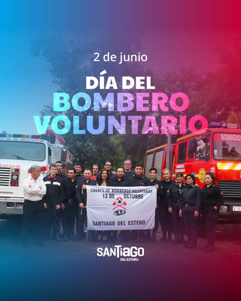 Cada 2 de junio se conmemora el Día del Bombero Voluntario