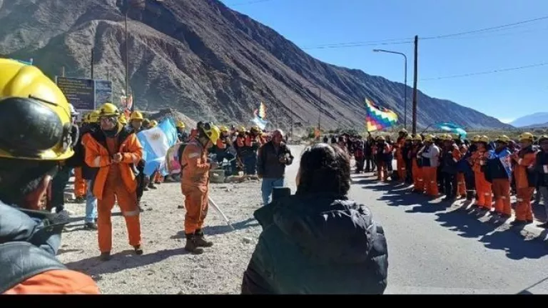 Trabajadores mineros de Jujuy se sumaron a las manifestaciones contra la represión