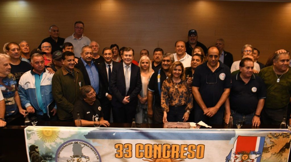 Zamora participó de la apertura del 33° Congreso de la Confederación de Combatientes de Malvinas