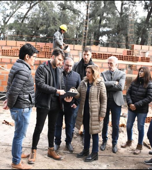 La intendente Fuentes supervisó el avance de obra de remodelación integral del camping Las Casuarinas