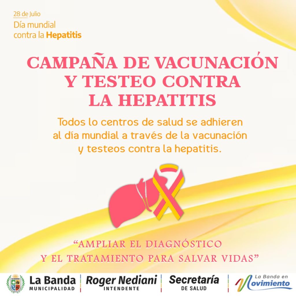 El municipio se adhiere a la campaña de prevención por el “Día Mundial contra la Hepatitis”