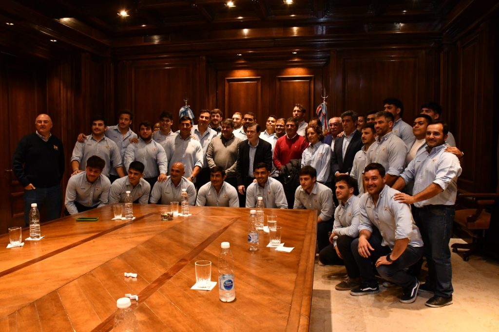 Zamora recibió al plantel de Old Lions que por primera vez jugará las semifinales del Torneo Regional de Rugby del NOA