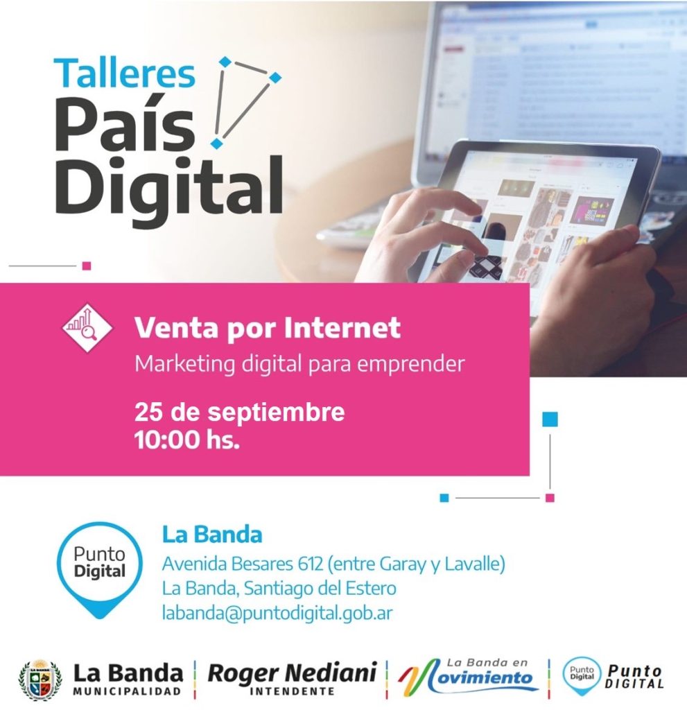 Punto Digital dictará un taller sobre “Ventas por Internet” para todo el público 