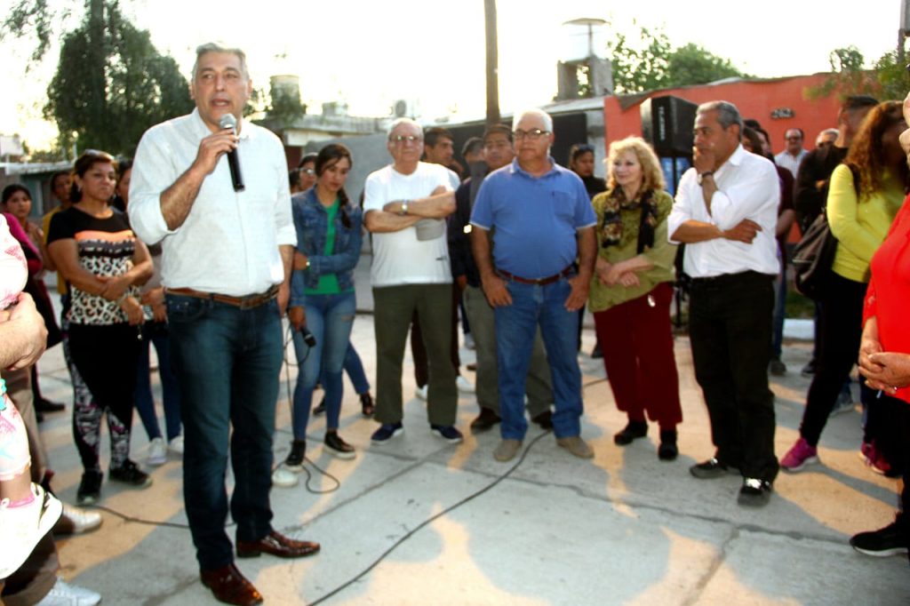 Nediani habilitó una obra de pavimentación en el barrio La Fraternidad