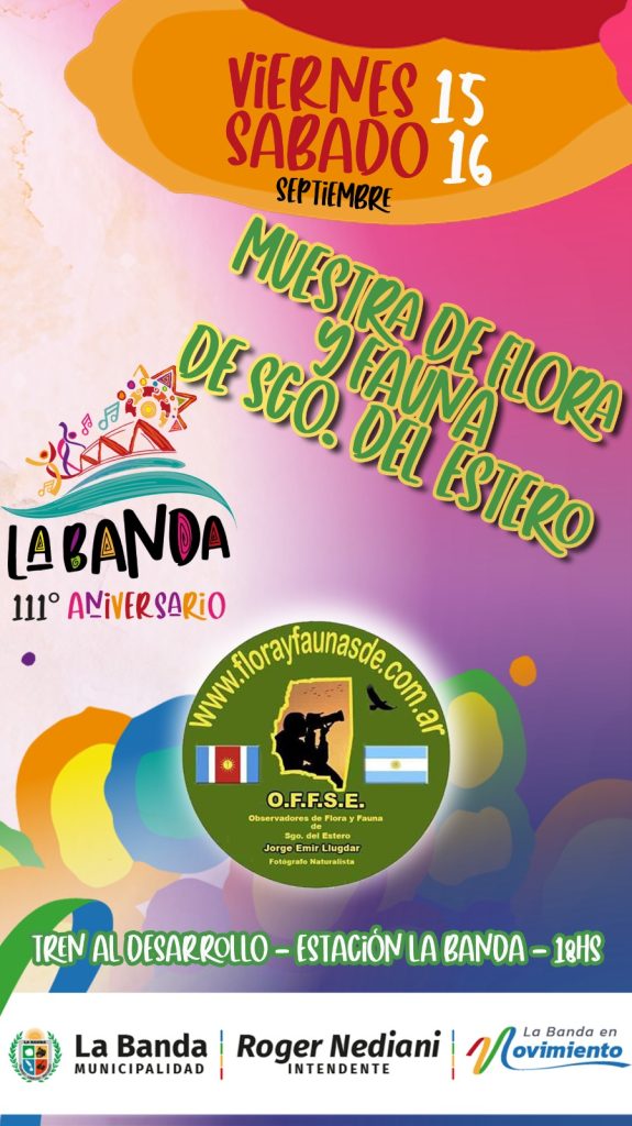 Se invita a la comunidad a participar de la “Muestra de Flora y Fauna de Santiago del Estero”
