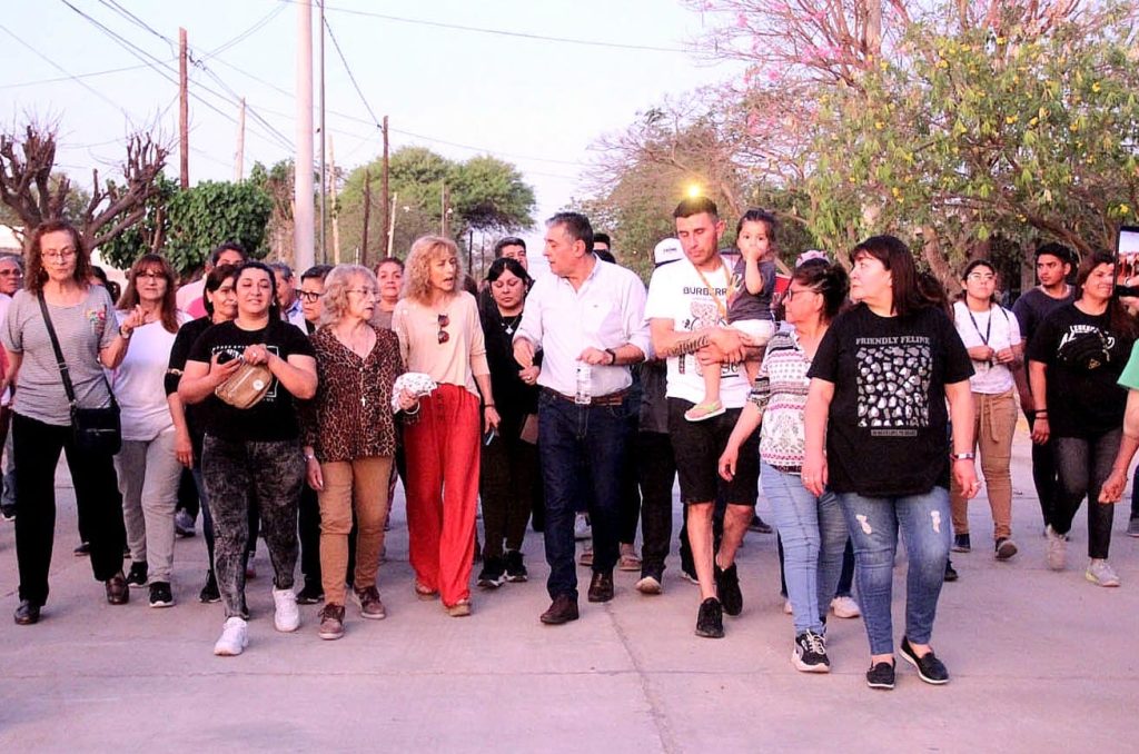 Nediani inauguró una nueva obra de pavimentación en calle San Juan 