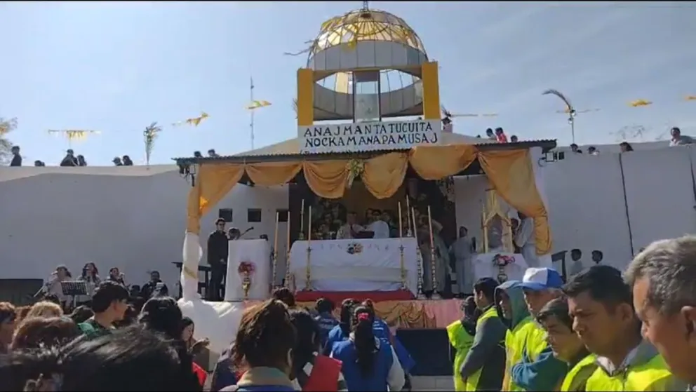 La celebración de Mailín reunió a miles de creyentes