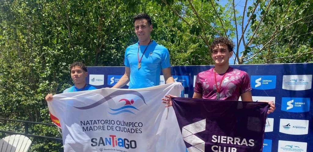 La natación santiagueña se vistió de gloria en San Luis