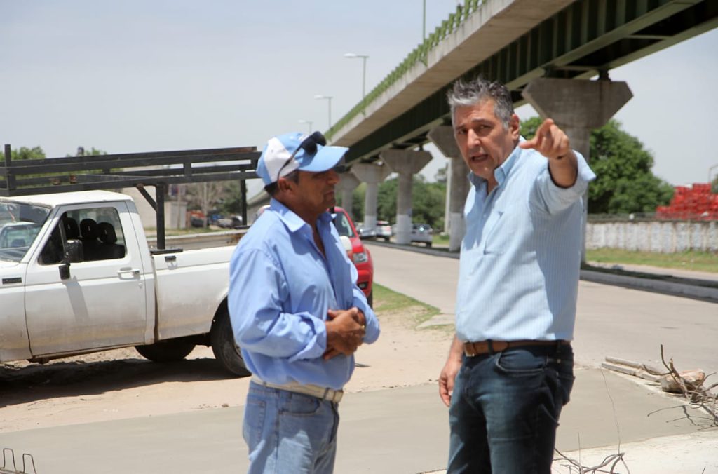 Nediani visitó el avance del mejoramiento de calles del barrio San Martín