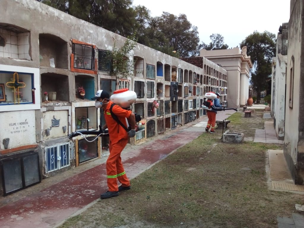 La comuna realizó limpieza integral en el cementerio La Misericordia