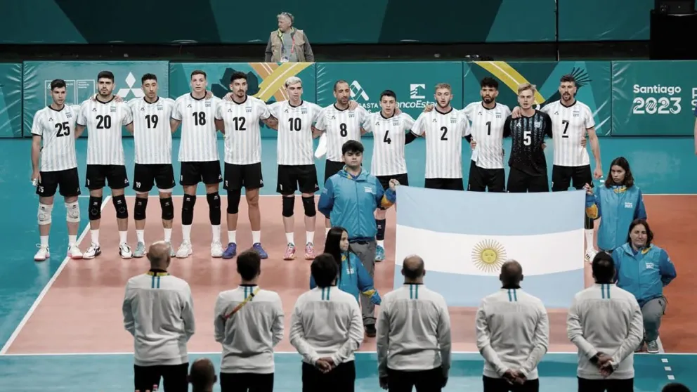 El seleccionado de vóleibol masculino arrancó con un triunfo en los Panamericanos