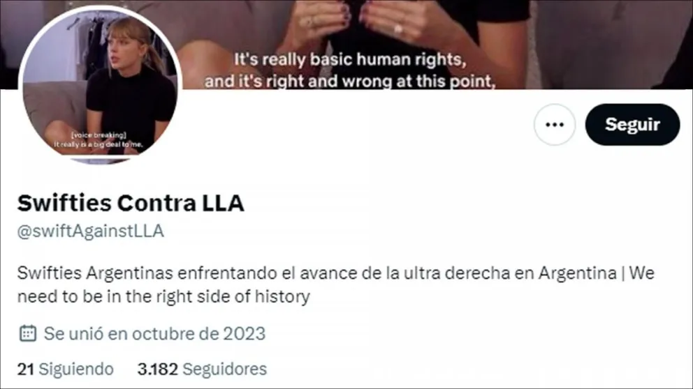 Fans de Taylor Swift llamaron a no votar a Milei en el balotaje