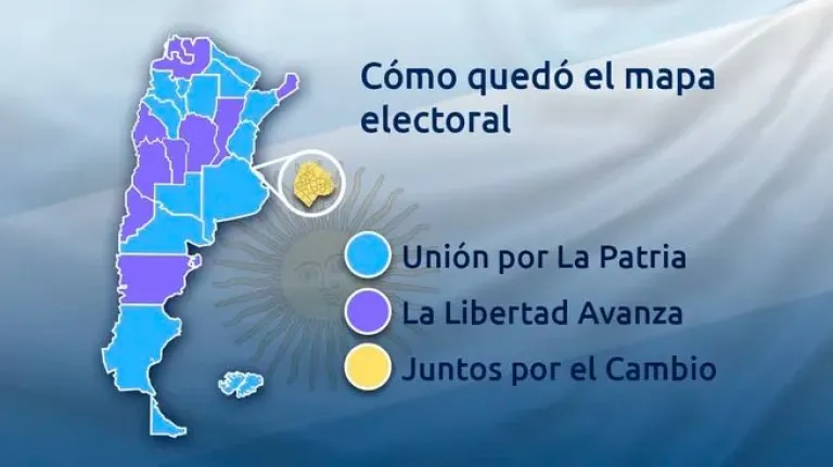 Mapa electoral 2023: resultados elecciones 2023 provincia por provincia