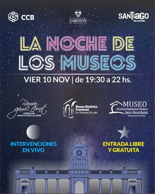 El Centro Cultural del Bicentenario recibe nuevamente a “La Noche de los Museos”