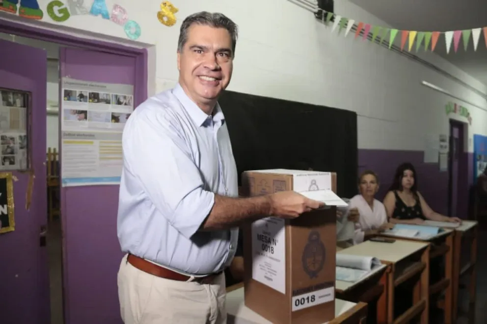 Jorge Capitanich ya votó en Chaco