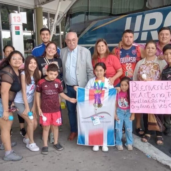Aitana Maldonado regresó a la provincia tras su gran participación es los Juegos Sudamericanos Chile 2023